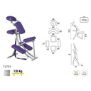 T2701 Chaise de massage multifonction Ecopostural - schéma - Malys Equipements