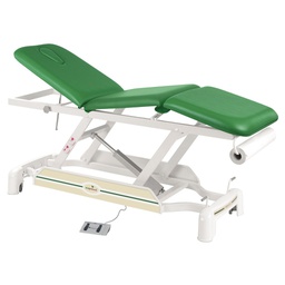 C3512 Ecopostural 3-top electric table and 1 FREE stool